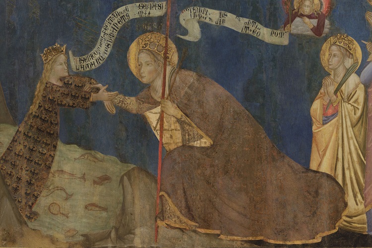 Immagini di Restauro del dipinto “Sant’Orsola con le compagne salva Pisa dall’alluvione” Museo Nazionale di San Matteo, Pisa