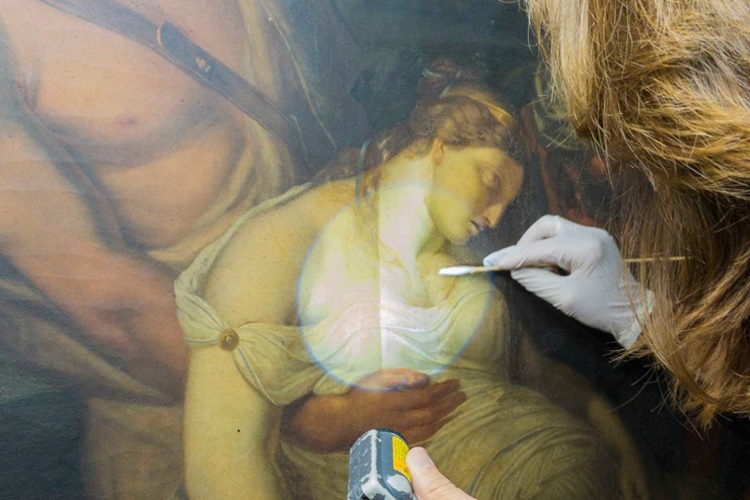 Immagini di Restauro di tre dipinti dell'800: opere di Francesco Nenci, Ismaele Teglio Milla e Carlo Prayer