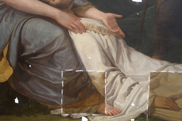 Immagini di Restauro di tre dipinti dell'800: opere di Francesco Nenci, Ismaele Teglio Milla e Carlo Prayer