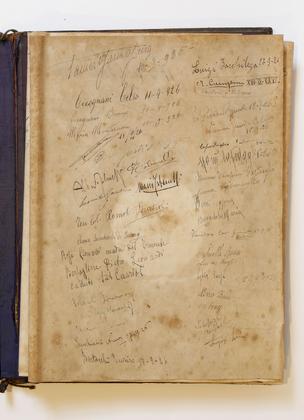 Museo F. Baracca - Restauro di tre libri firma dedicati alle commemorazioni di Francesco Baracca slide