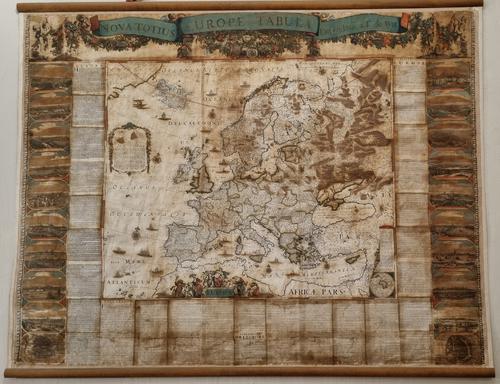 Palazzo Spinola – Serie di sei carte geografiche dei Quattro continenti, delle 19 provincie del Belgio e un planisfero slide