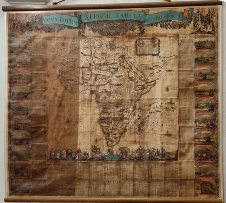 Palazzo Spinola – Serie di sei carte geografiche dei Quattro continenti, delle 19 provincie del Belgio e un planisfero slide