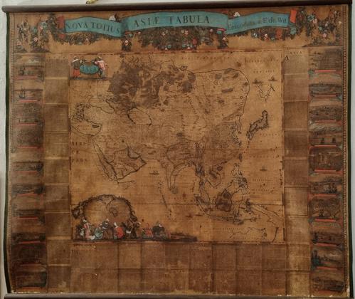 Palazzo Spinola – Serie di sei carte geografiche dei Quattro continenti, delle 19 provincie del Belgio e un planisfero slide