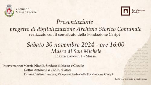 Archivio storico comune di Massa e Cozzile slide