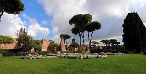 Terme di Caracalla - restauro dei mosaici, delle biblioteche e dei sotterranei slide