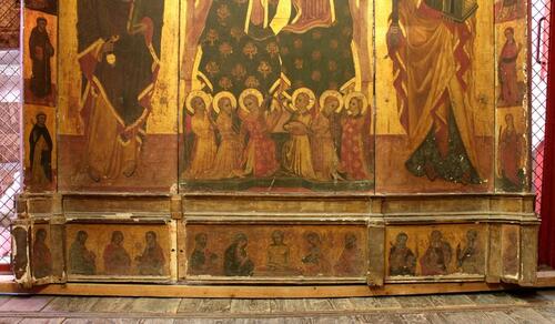 Galleria Regionale della Sicilia Palazzo Abatellis -Trittico XV secolo Incoronazione della Vergine e Santi Pietro e Paolo slide