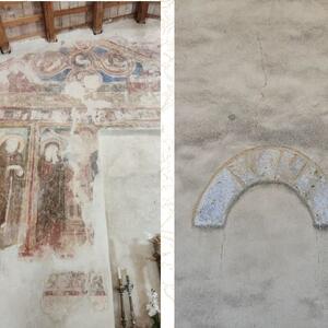 Affreschi Chiesa San Tossano Cimitero Della Frazione di Agolla  -   Restauro Affreschi e Sarcitura Lesione su Muratura