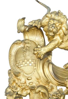 Palazzo Spinola – Servizio da camino in bronzo dorato con stemmi Spinola slide