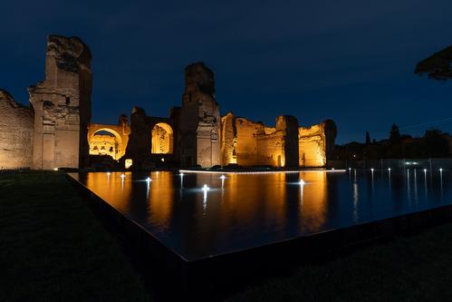 Terme di Caracalla - restauro dei mosaici, delle biblioteche e dei sotterranei slide