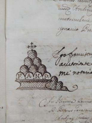 NOTARILE DI PESARO, MATRICOLE DEI NOTAI, 1658-1818 slide