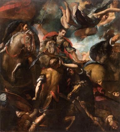 Palazzo Spinola – Dipinto Giulio Cesare Procaccini, Battaglia di san Giacomo slide
