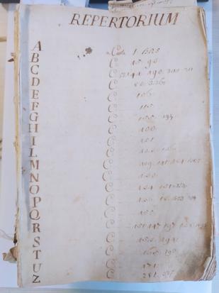 NOTARILE DI PESARO, INDICE ALFABETICO IV, 1773-1815 slide