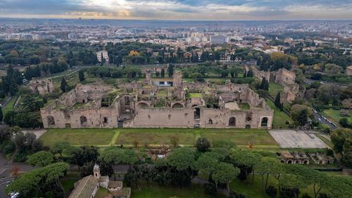 Terme di Caracalla - restauro dei mosaici, delle biblioteche e dei sotterranei slide