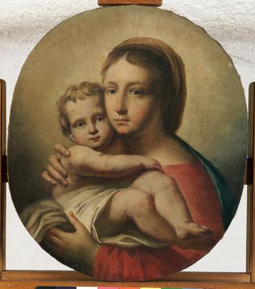      Enrico Ursella (Buia, 1887 - 1955). Ritratto di Enrico de Brandis, 1925; Gregorio Lazzarini (Venezia, 1655 - Villabona Veronese, 1730). Madonna con Bambino, fine sec. XVII - inizio sec. XVIII slide