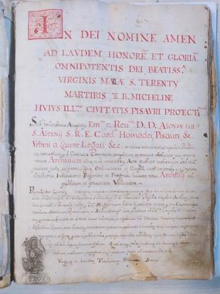 NOTARILE DI PESARO, MATRICOLE DEI NOTAI, 1658-1818 slide