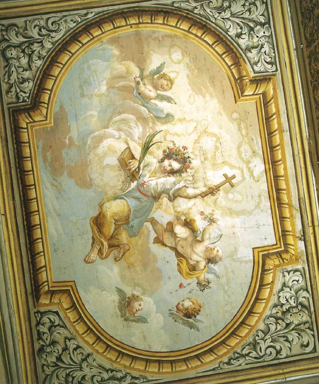 Immagini di Restauro del ciclo decorativo dell'attuale stanza del Sindaco, la quale in origine ospitava la camera da letto del Cardinale Ferdinando Nuzzi