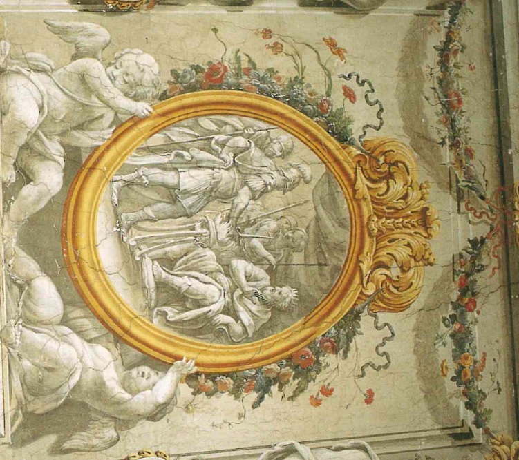 Immagini di Restauro del ciclo decorativo dell'attuale stanza del Sindaco, la quale in origine ospitava la camera da letto del Cardinale Ferdinando Nuzzi