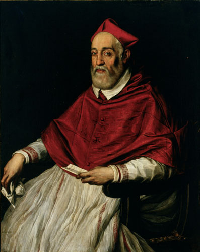 Immagini di Restauro  ritratti  cardinale Alessandro Farnese di Pulzone Scipione, Giuseppe Mozzi e Bartolomeo Mozzi. 
