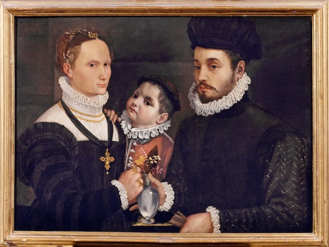 Immagini di Ritratto di Giustina Colleoni e Marcantonio Martinengo col figlio