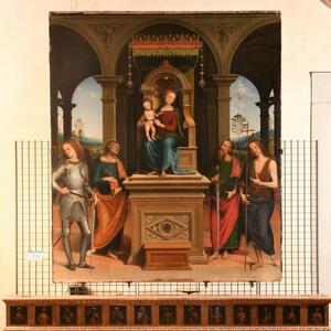 Le cornici ritrovate della pala di Gerino Gerini a Pistoia